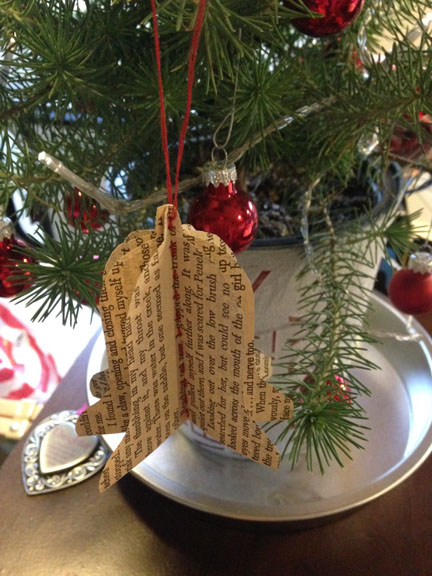 Handmade Ornaments from an Old Book