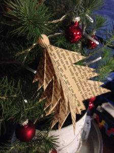 Handmade Ornaments from an Old Book