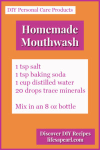 Basic Homemade Mouthwash