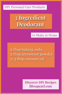 Homemade Deodorant Recipe Pin