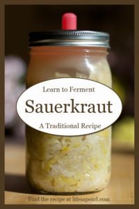 Fermenting Traditional Sauerkraut Pin 