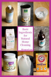 Basic Ingredients for Natural Home Cleaning Pin