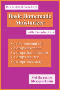 Moisturizer Recipe Pin