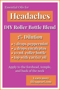 Roller Bottle Blend Ease Headaches Recipe Pin