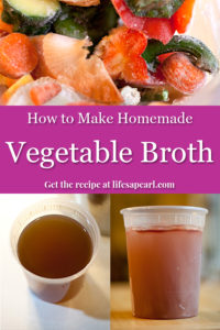 homemade vegetable broth Pin