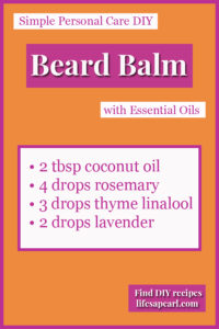 simple beard balm recipe pin