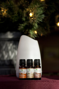 diffuser blends for the holidays - sweet orange, cedarwood, and frankincense