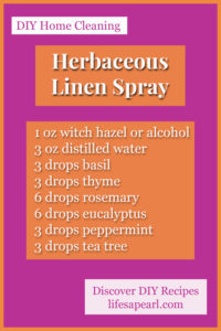 DIY Linen Spray Recipe Pin