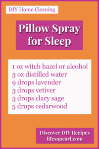 DIY Pillow Spray Recipe Pin