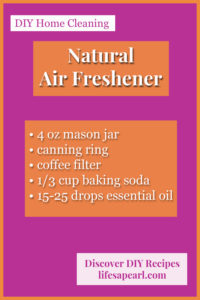 Natural Air Freshener Recipe Pin