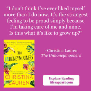 The Unhoneymooners Book Quote Pin