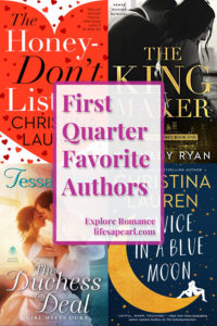 First Quarter Favorite New to Me Authors