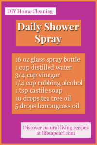 Daily Shower Spray Recipe Pin