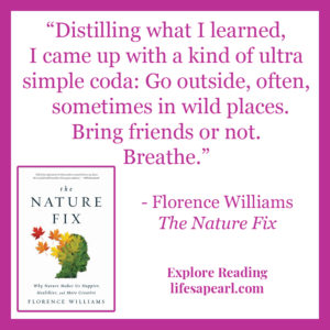 The Nature Fix Book Quote Pin