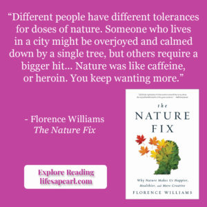 The Nature Fix Book Quote Pin