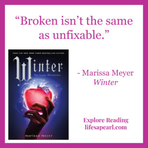 Book Quote Pin from Winter