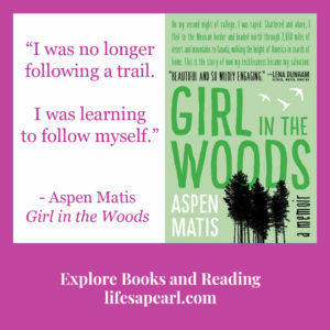 Girl in the Woods Book Quote Pin