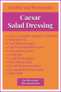 Caesar Salad Dressing Recipe Pin