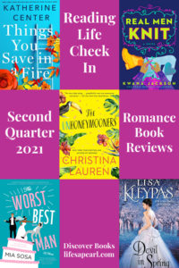 Second Quarter Reading Check In Pin - Romance Book Reviews