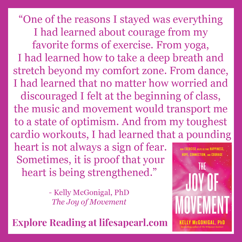 The Joy of Movement Book Quote Pin