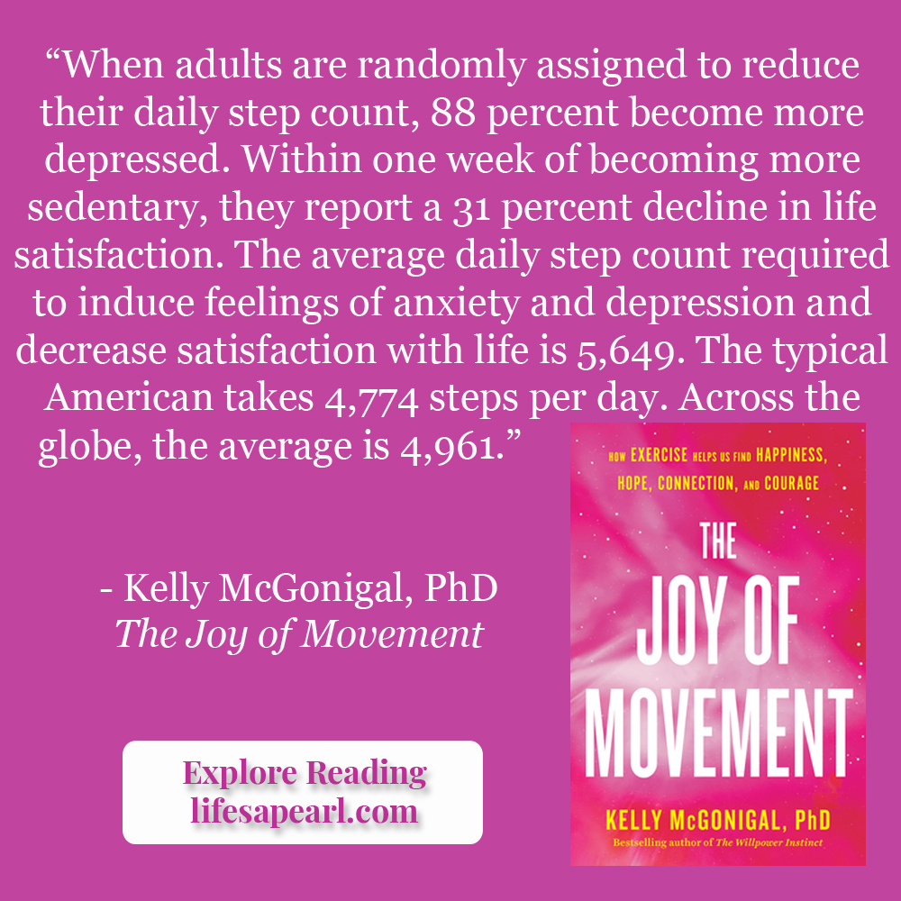 The Joy of Movement Book Quote Pin