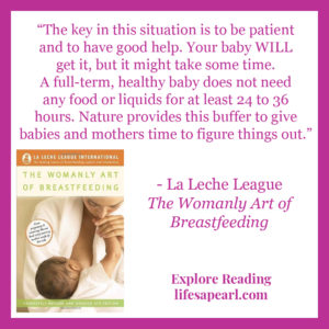 Book Quote from The Womanly Art of Breastfeeding