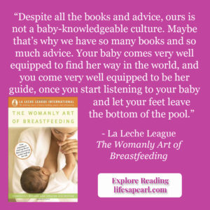 Book Quote from The Womanly Art of Breastfeeding