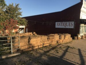 Fall Activities - walk with hay bales and antiques