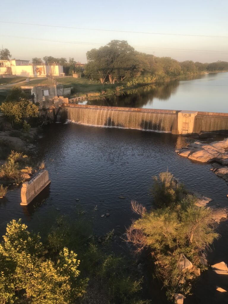 Fall Activities - Morning Walk Weir from Bridge