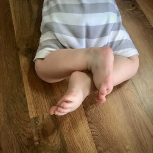 Our Birth Story - Mr. O 1 Year old feet