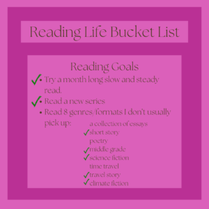 2023 Reading Life Bucket List - Reading Goals