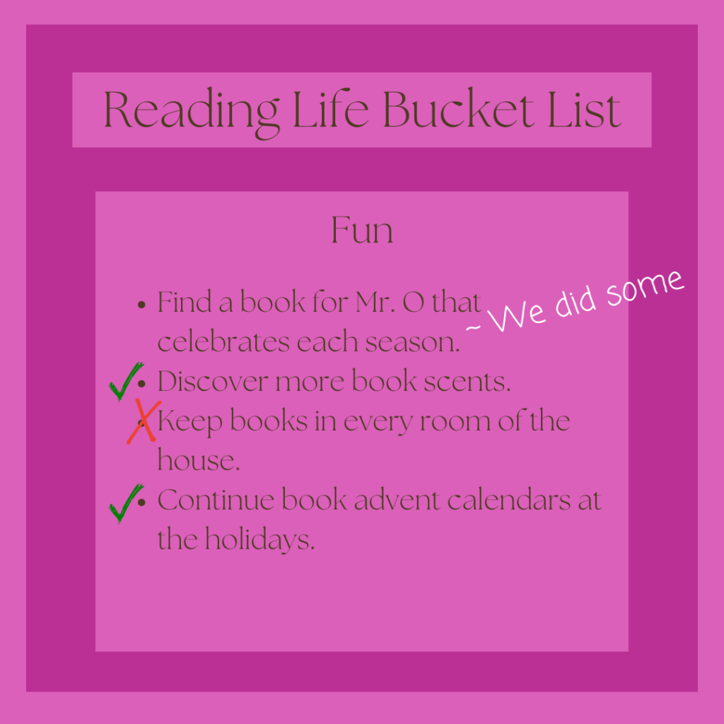 Reading Life Bucket List - Just for Fun