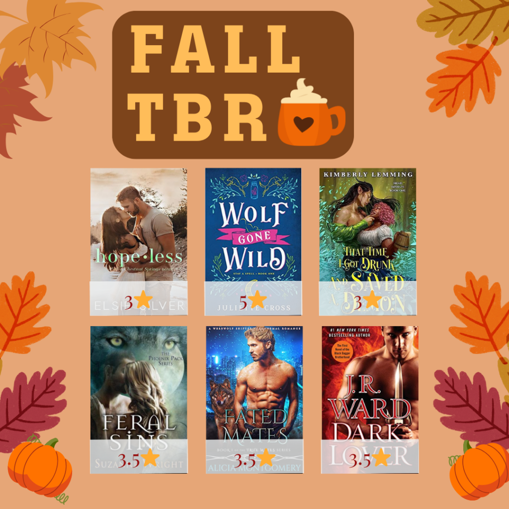 Fall 2023 TBR Wrap Up 1